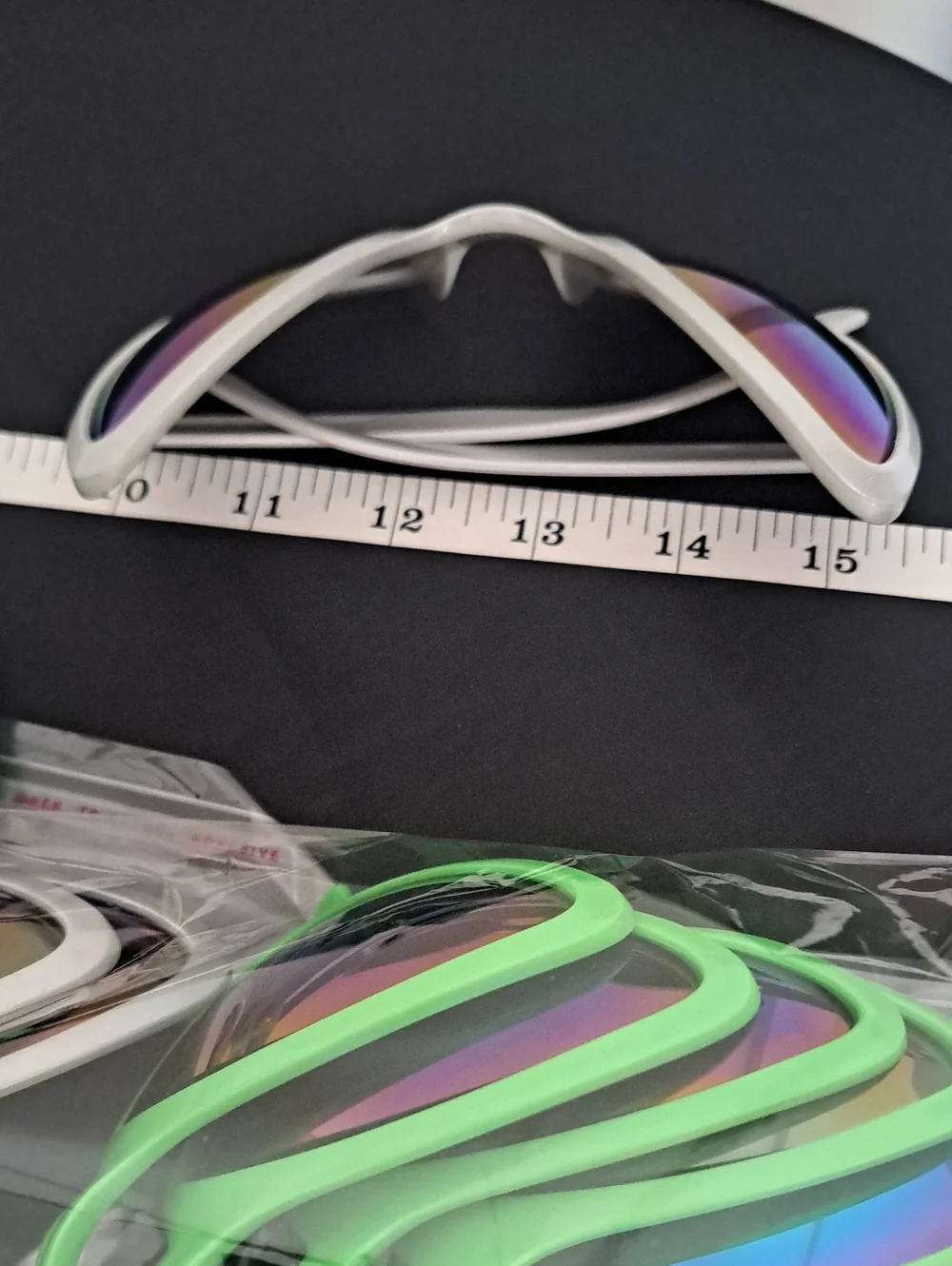 Novelty Alien Glasses Silver and Green for Halloween Party One Dozen Pieces
